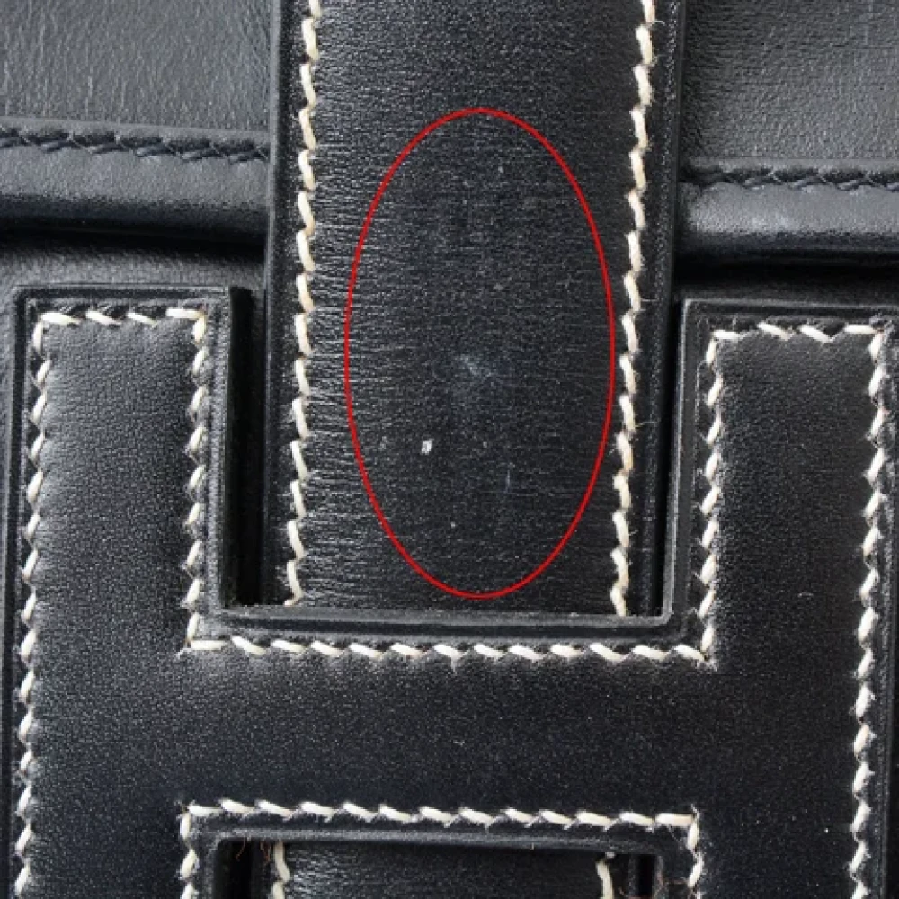 Hermès Vintage Pre-owned Leather clutches Black Heren