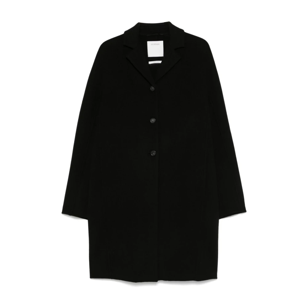 SPORTMAX Zwarte knoopjas met zakken Black Dames