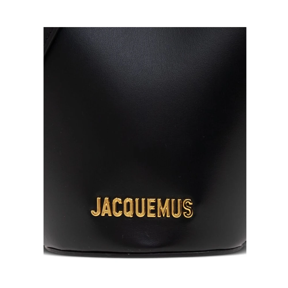 Jacquemus Zwarte Handtas met Magneetsluiting Black Dames