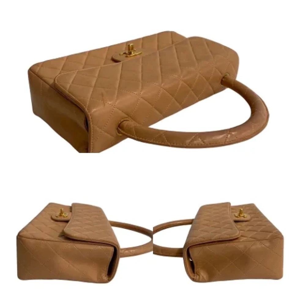 Chanel Vintage Pre-owned Leather handbags Brown Dames