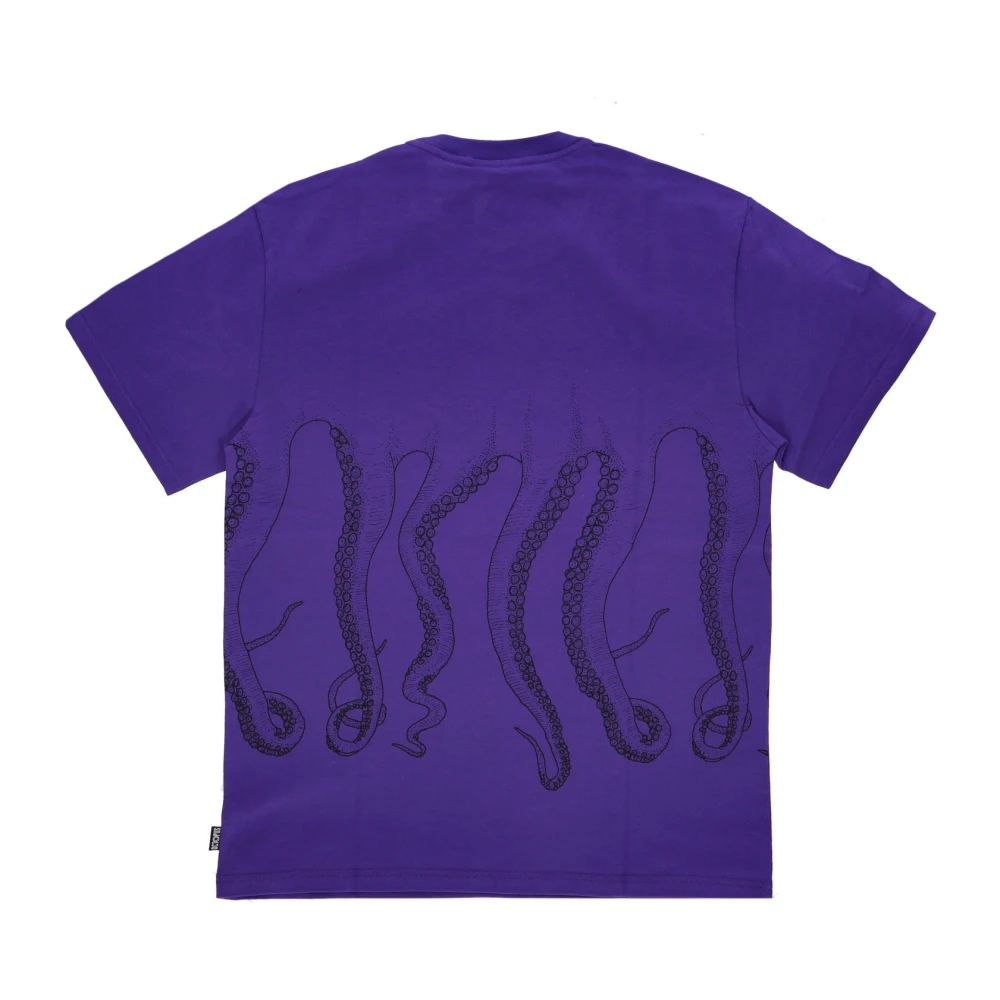 Octopus Paarse Logo Tee Korte Mouw Purple Heren