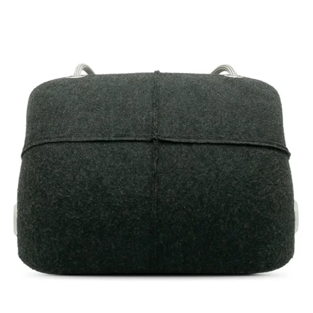 Chanel Vintage Pre-owned Wool chanel-bags Black Dames