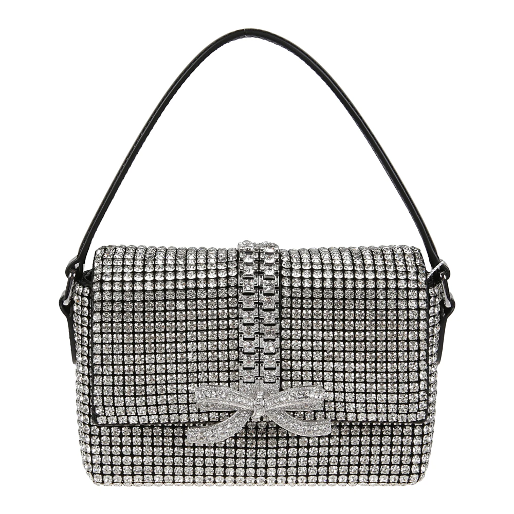 Self Portrait Schitterende Chainmail Mini Tas Gray Dames