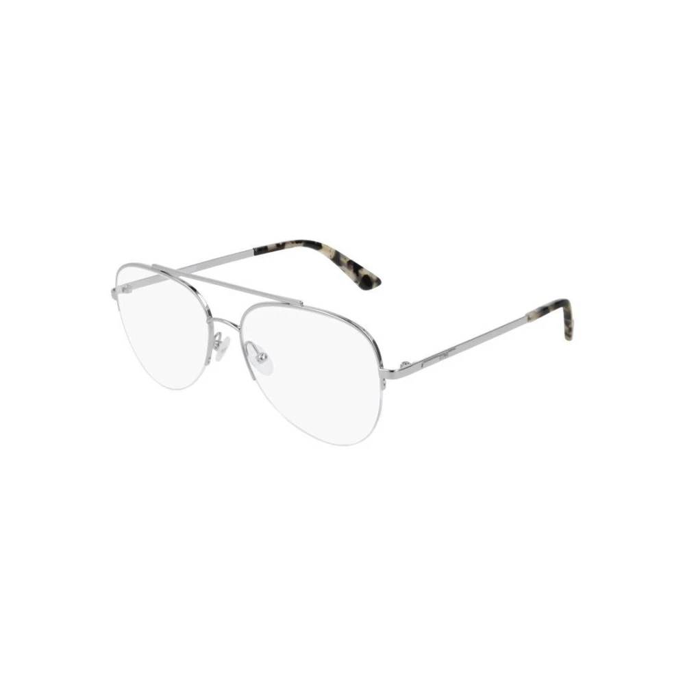 Alexander Mcqueen Unisex Gray Glasses, 56 Mm, Mq0166o 003 Optical Frame
