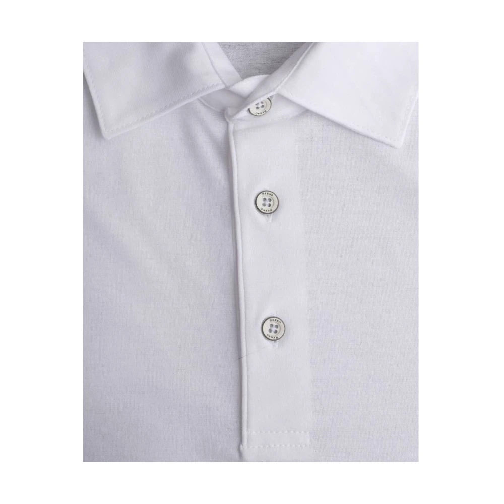 Herno Crepe Polo White Heren