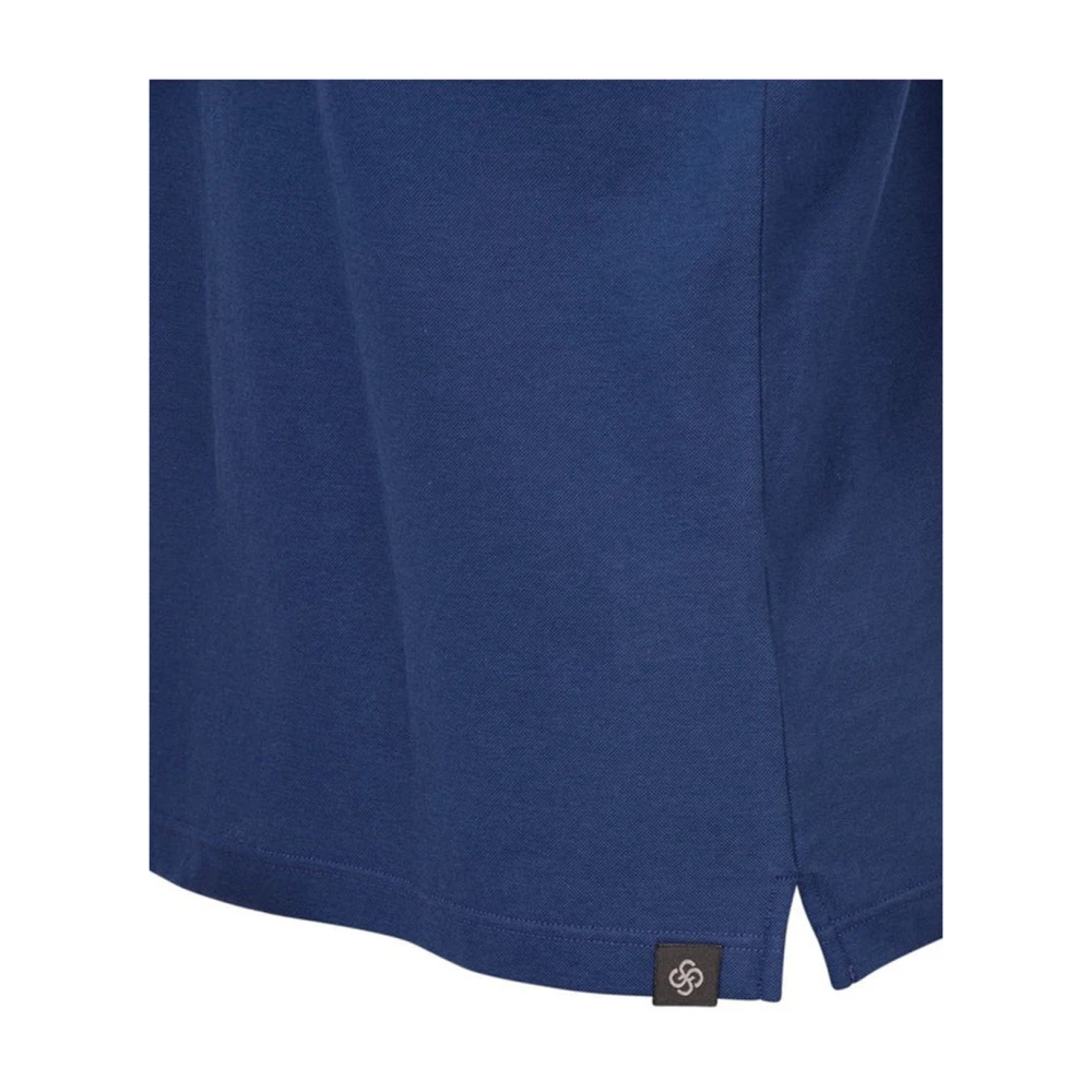 Gran Sasso Polo Shirts Blue Heren