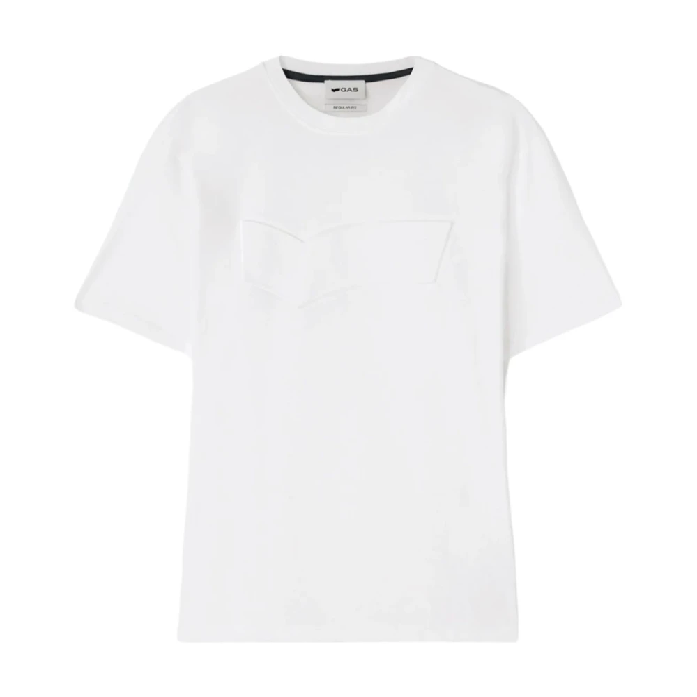 GAS Korte Mouw T-shirt White Heren