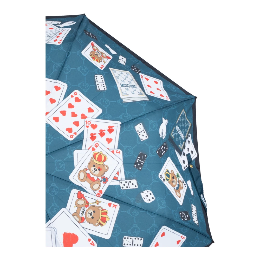 Moschino Paraplu met logo Blue Unisex