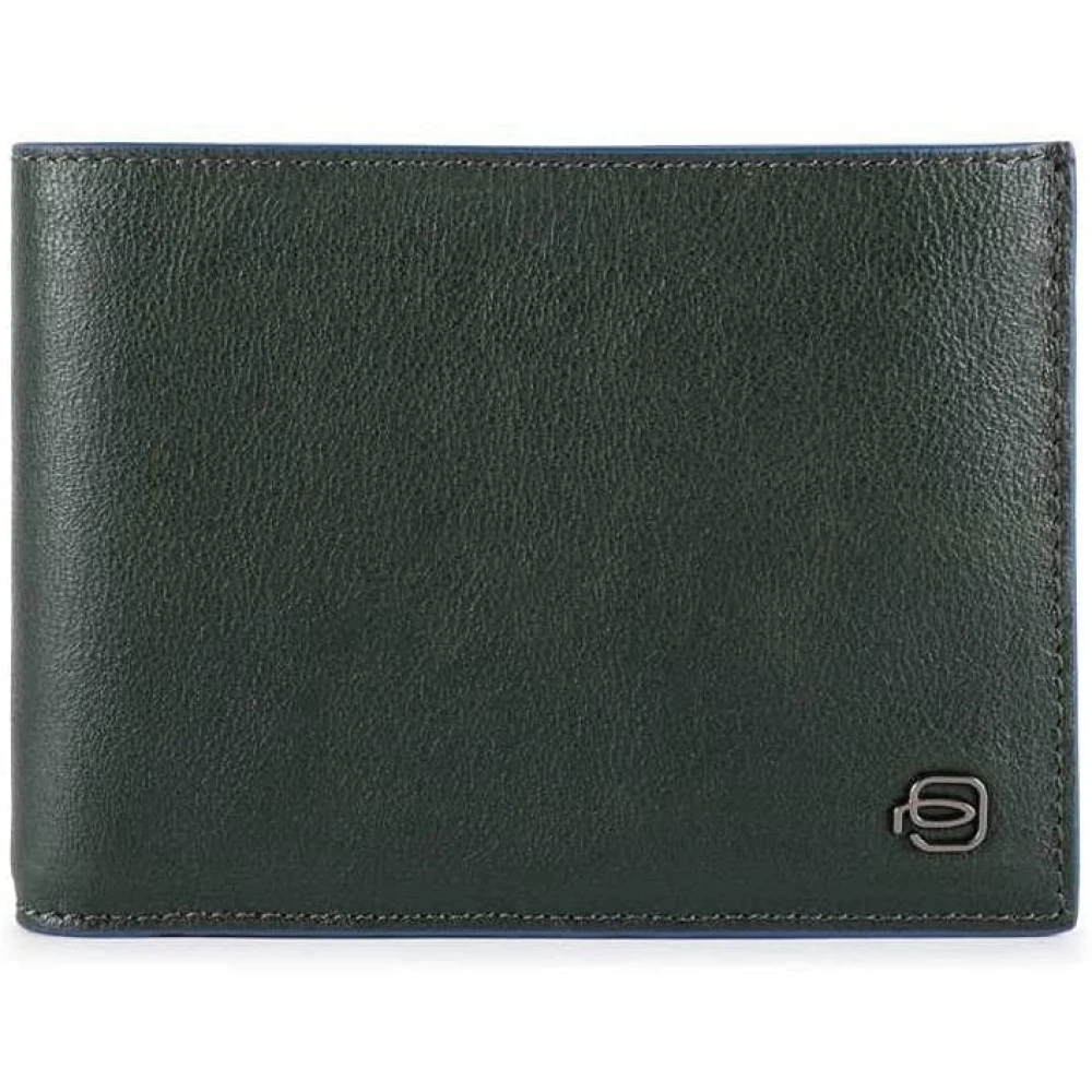 Piquadro Men's Green Wallets & Cardholders, One Size, Square B2 Special Cardholder