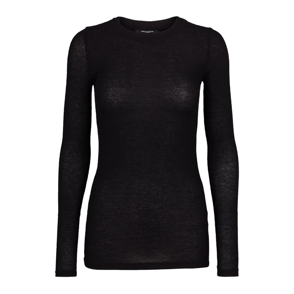 Bruuns Bazaar Longsleeve T-shirt Black Dames