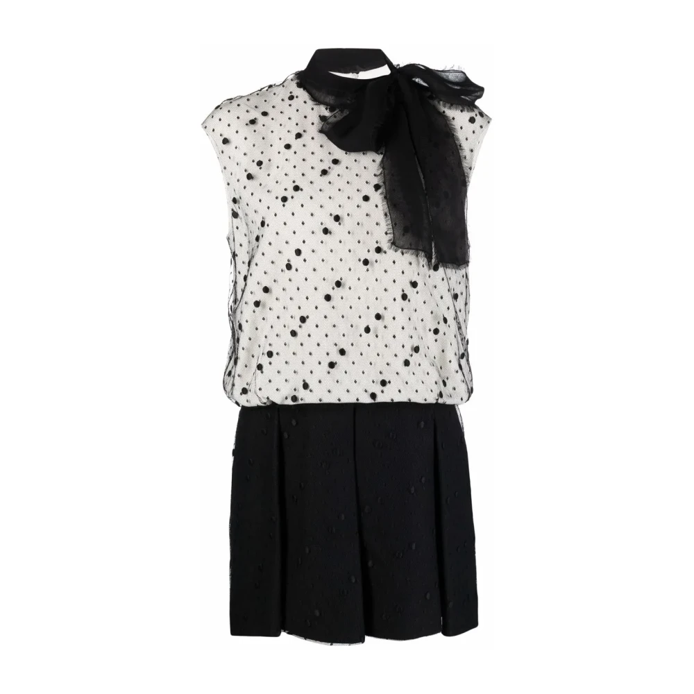 Valentino Women's Bow Polka Dot Dress