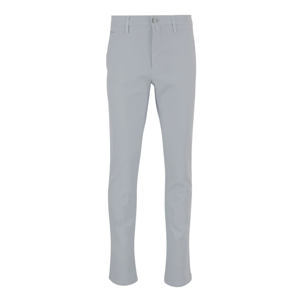 Jacob Cohën Men's Blue Stretch Cotton Blend Trousers - Chinos - W34 - Trousers