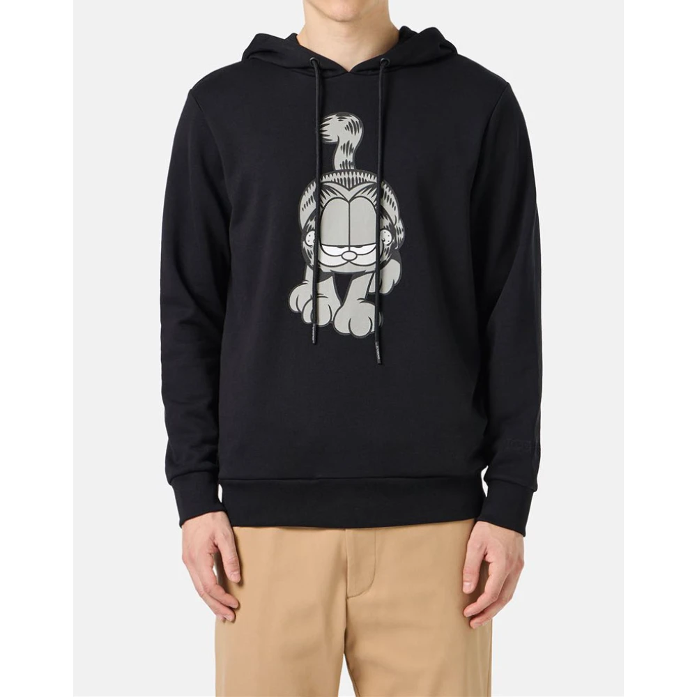 Iceberg Hoodie met cartoonprints Black Heren