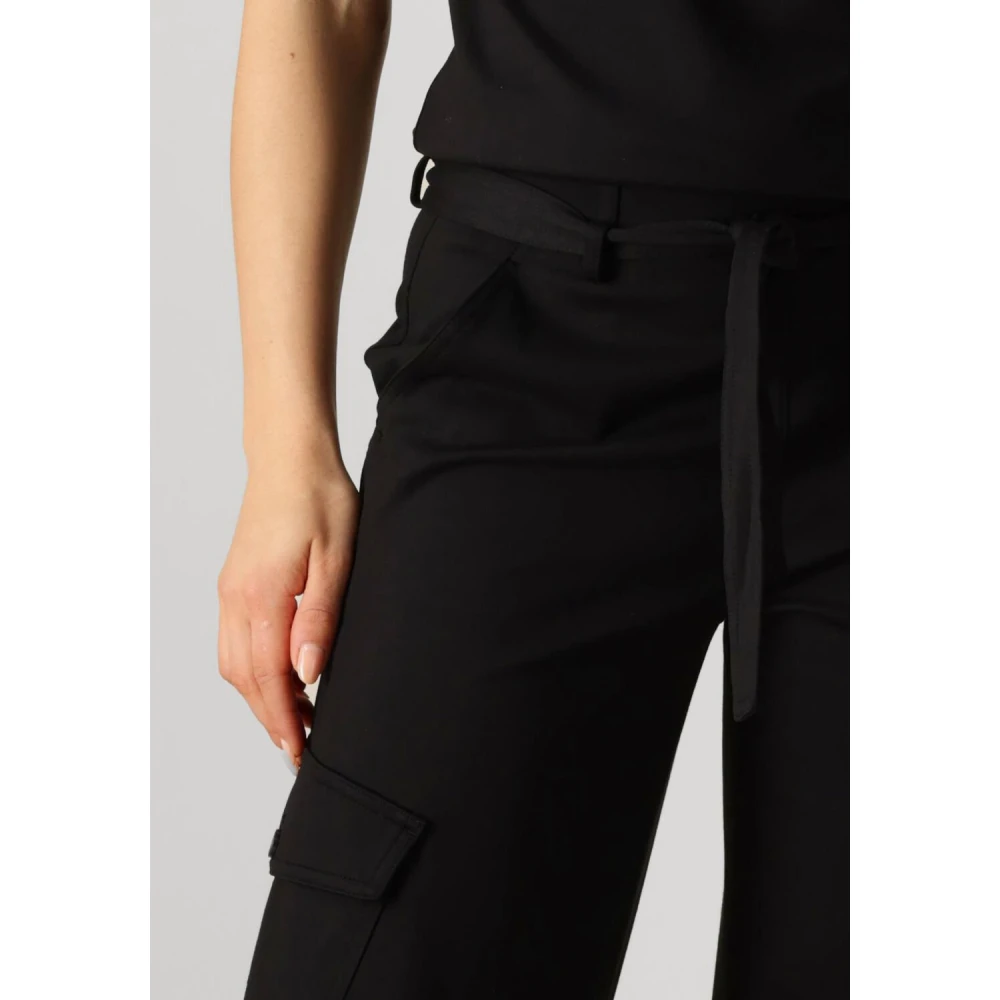 Beaumont Zwarte Cargo Broek Isabel Black Dames