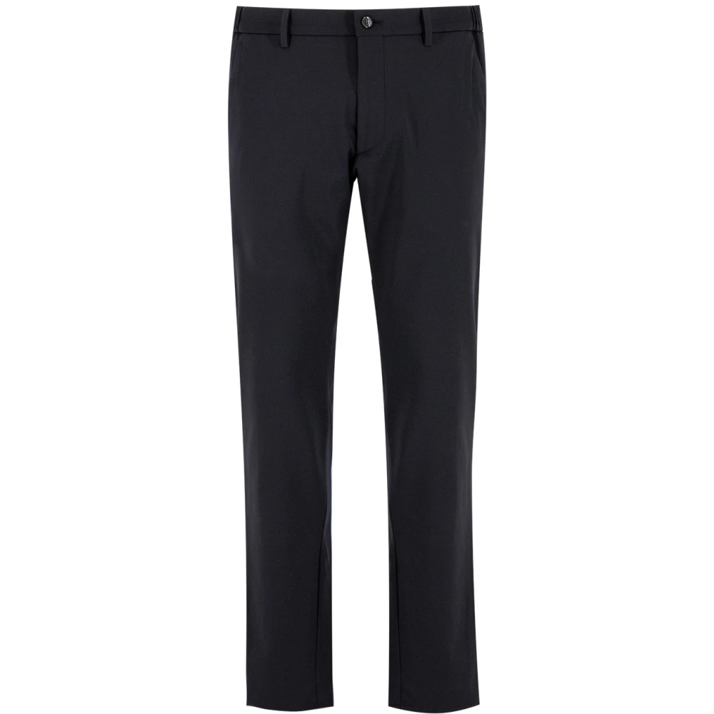 Berwich Elegante Regular Fit Broek Black Heren