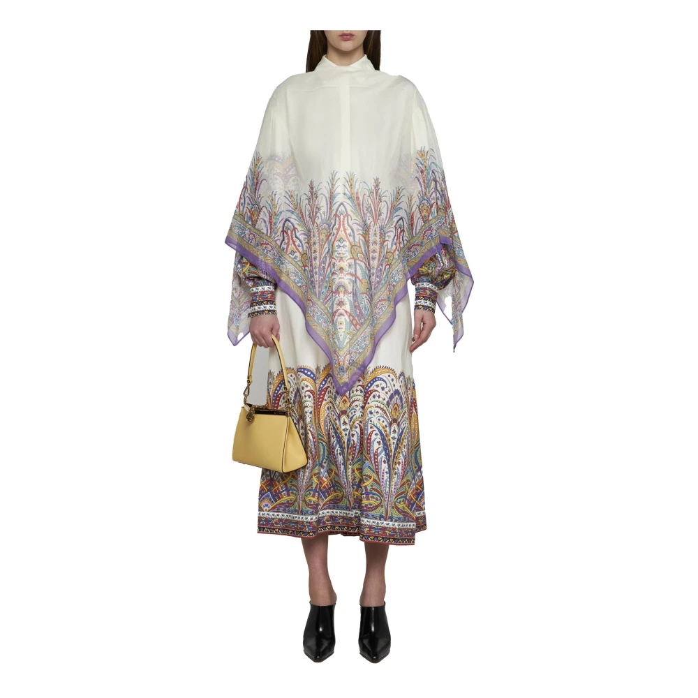 ETRO Paisley Boothals Cape Jas Multicolor Dames