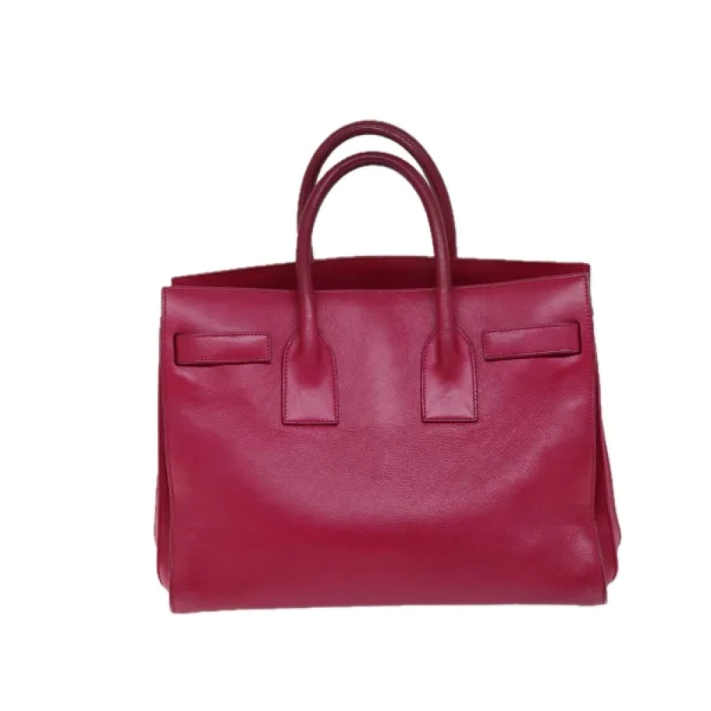 Saint Laurent Vintage Pre-owned Leather handbags Pink Dames
