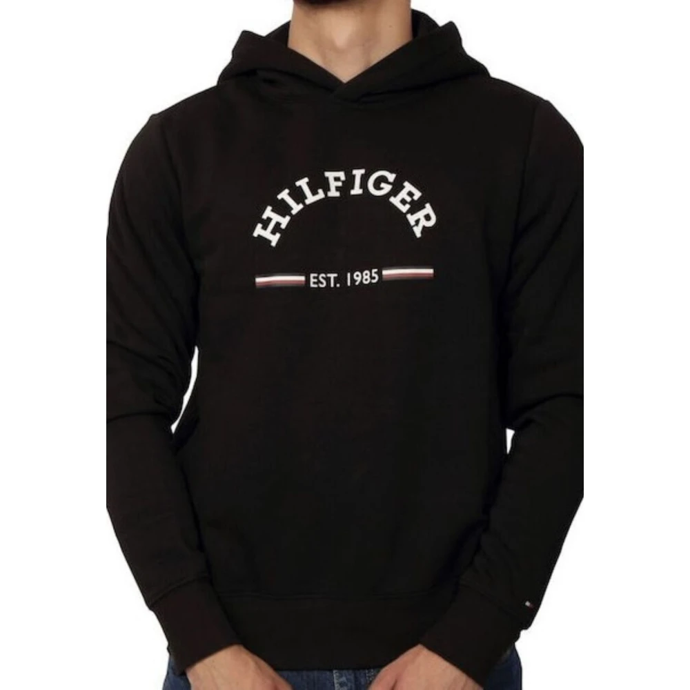 Tommy Hilfiger Mannen Roundall Hoody Sweatshirt Black Heren