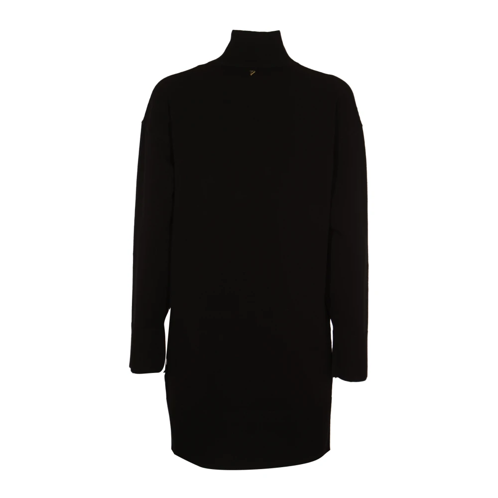 Dondup Zwarte Jurk Abito Black Dames