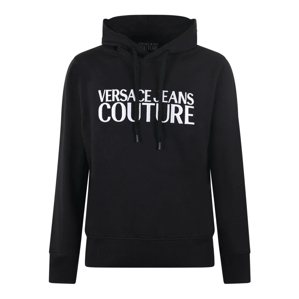 Versace Jeans Couture Men's Black Hoodies, M, Jumpers