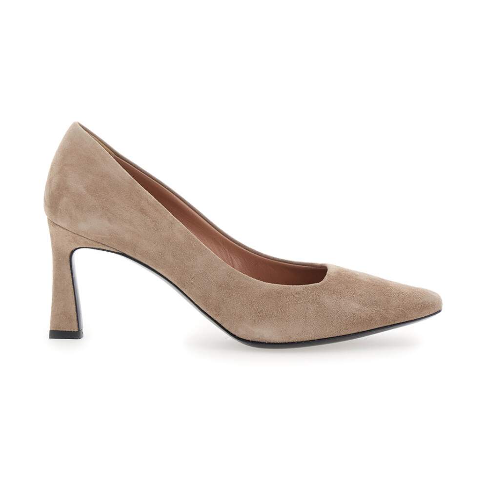 Escarpins Beige en Daim a Bout Pointu Pollini Escarpins Miinto