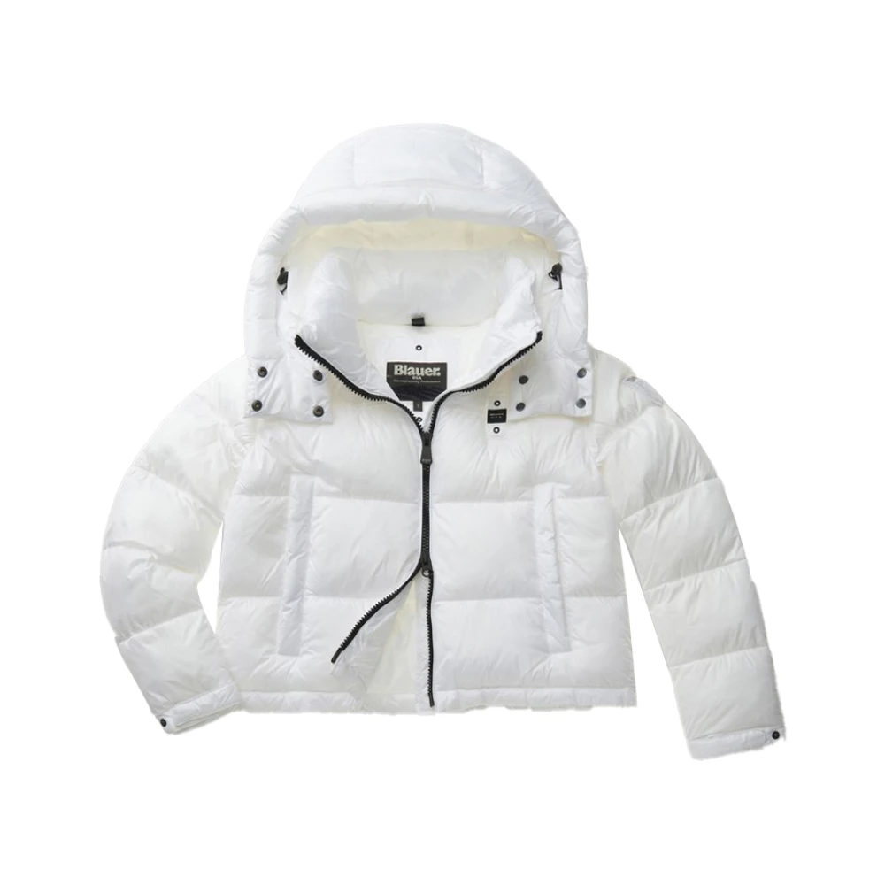 Blauer Witte Damesjas Stijlvol en Elegant White Dames