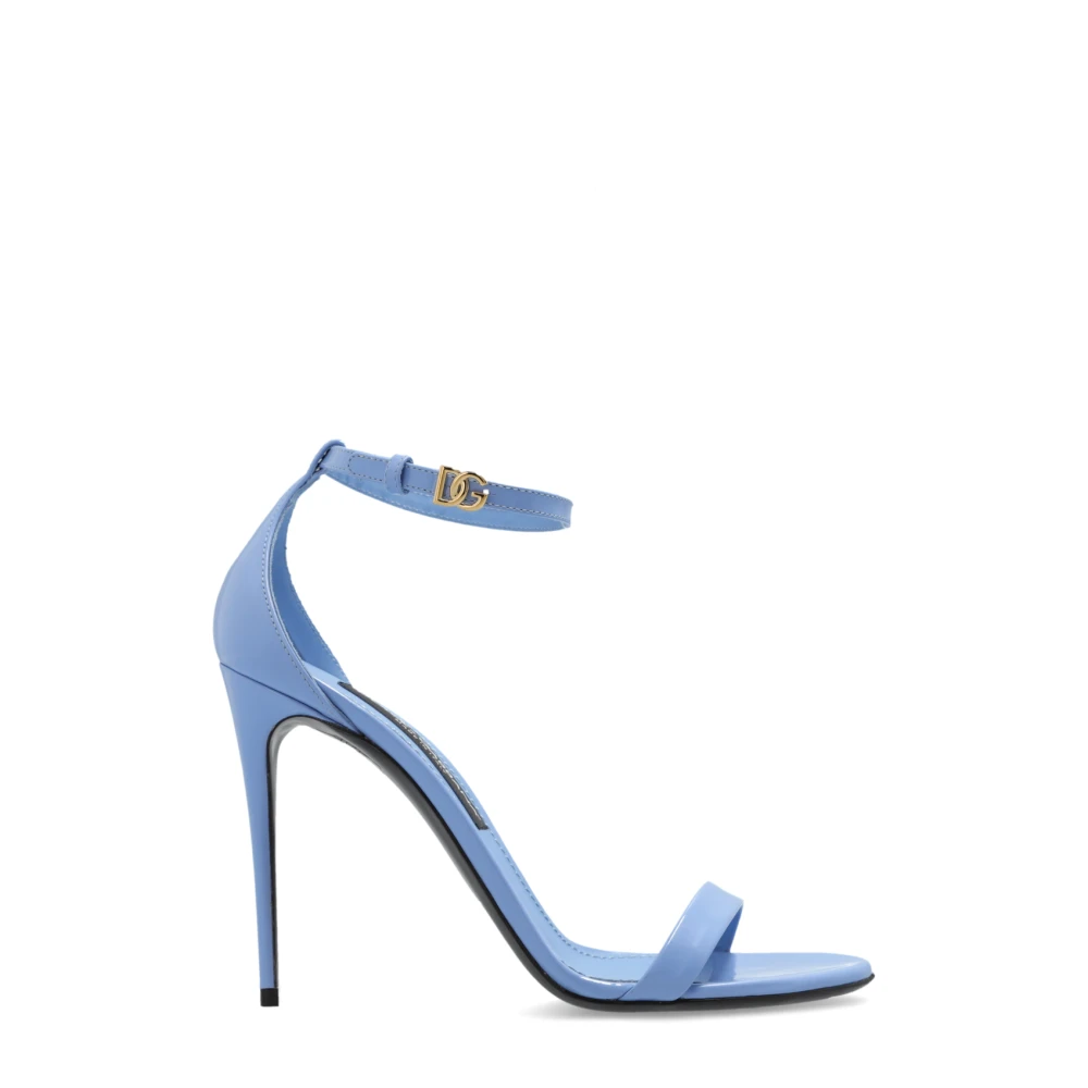 Dolce & Gabbana Women's Blue Heeled Sandals - High Heel Sandals - 7 Uk - Shoes