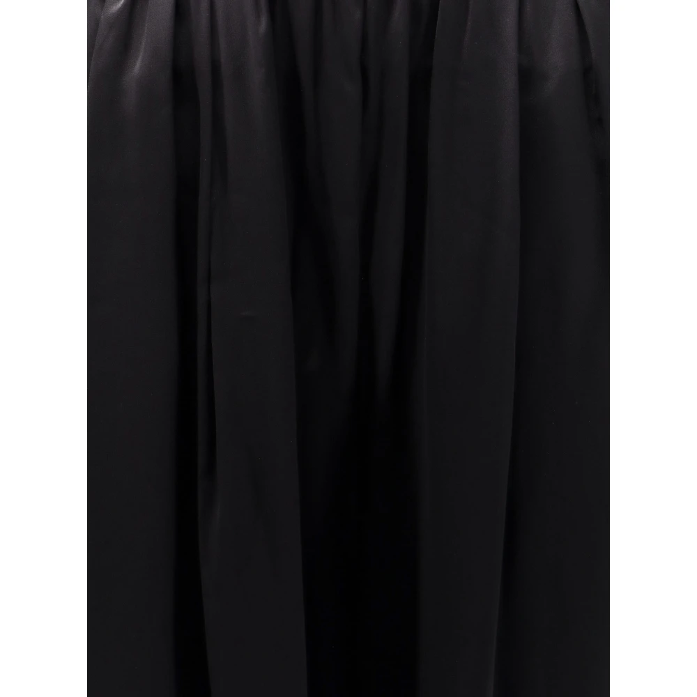 MM6 Maison Margiela Wijde Pijp Viscose Blend Broek Black Dames