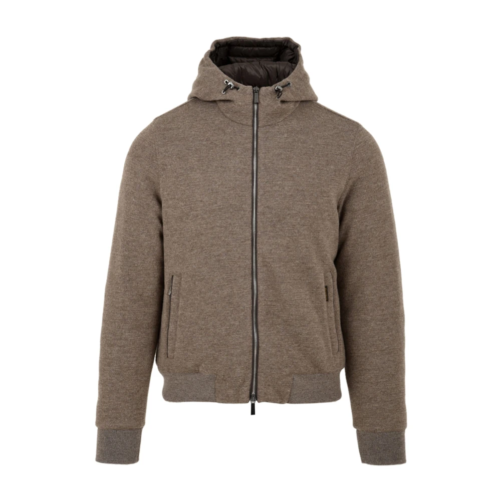 Moorer Men's Brown Coats - Zip-Throughs - Xl - Sweatshirts & Hoodies