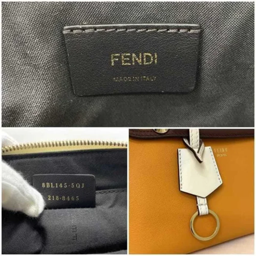Fendi Vintage Pre-owned Leather shoulder-bags Brown Dames