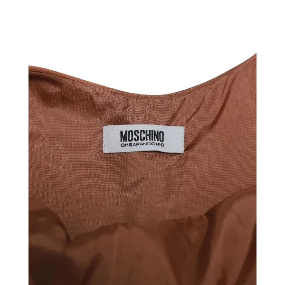 Moschino Pre-Owned Pre-owned Polyester dresses Orange Dames