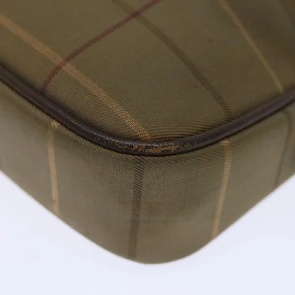 Burberry Vintage Pre-owned Canvas clutches Beige Dames