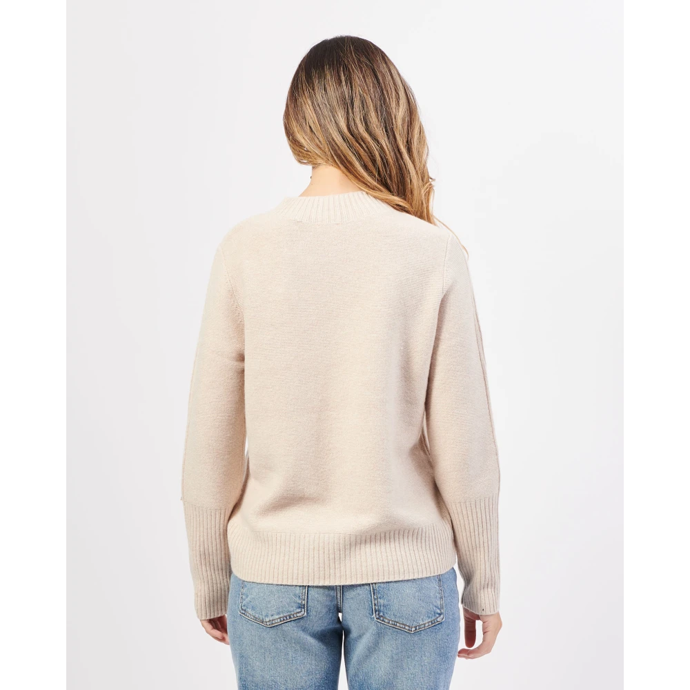 Gerry Weber Beige Geribbelde Trui voor Alle Gelegenheden Beige Dames