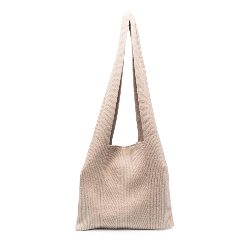 Joseph Casual Gebreide Schoudertas in Grijs Pink Dames