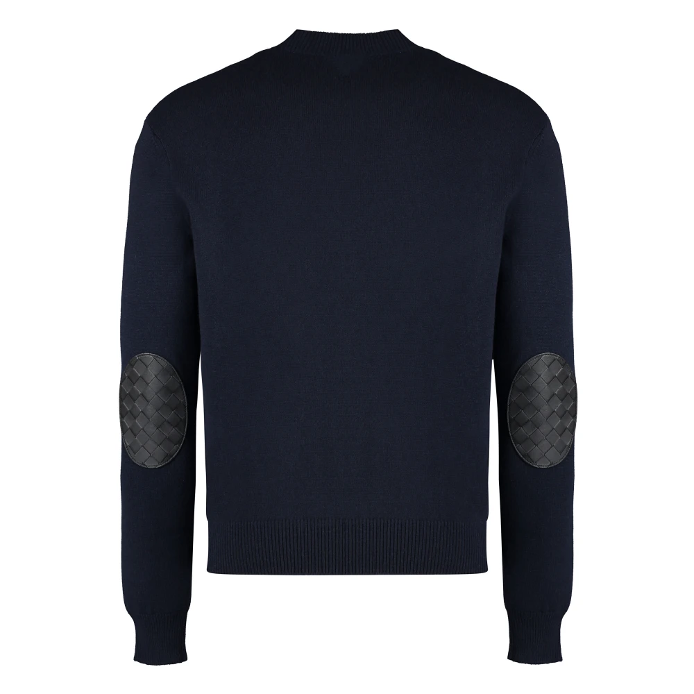 Bottega Veneta Kasjmier trui met elleboogpatches
