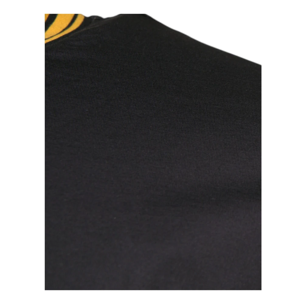 Dolce & Gabbana Zwarte Katoenen Crew Neck T-shirt Black Heren