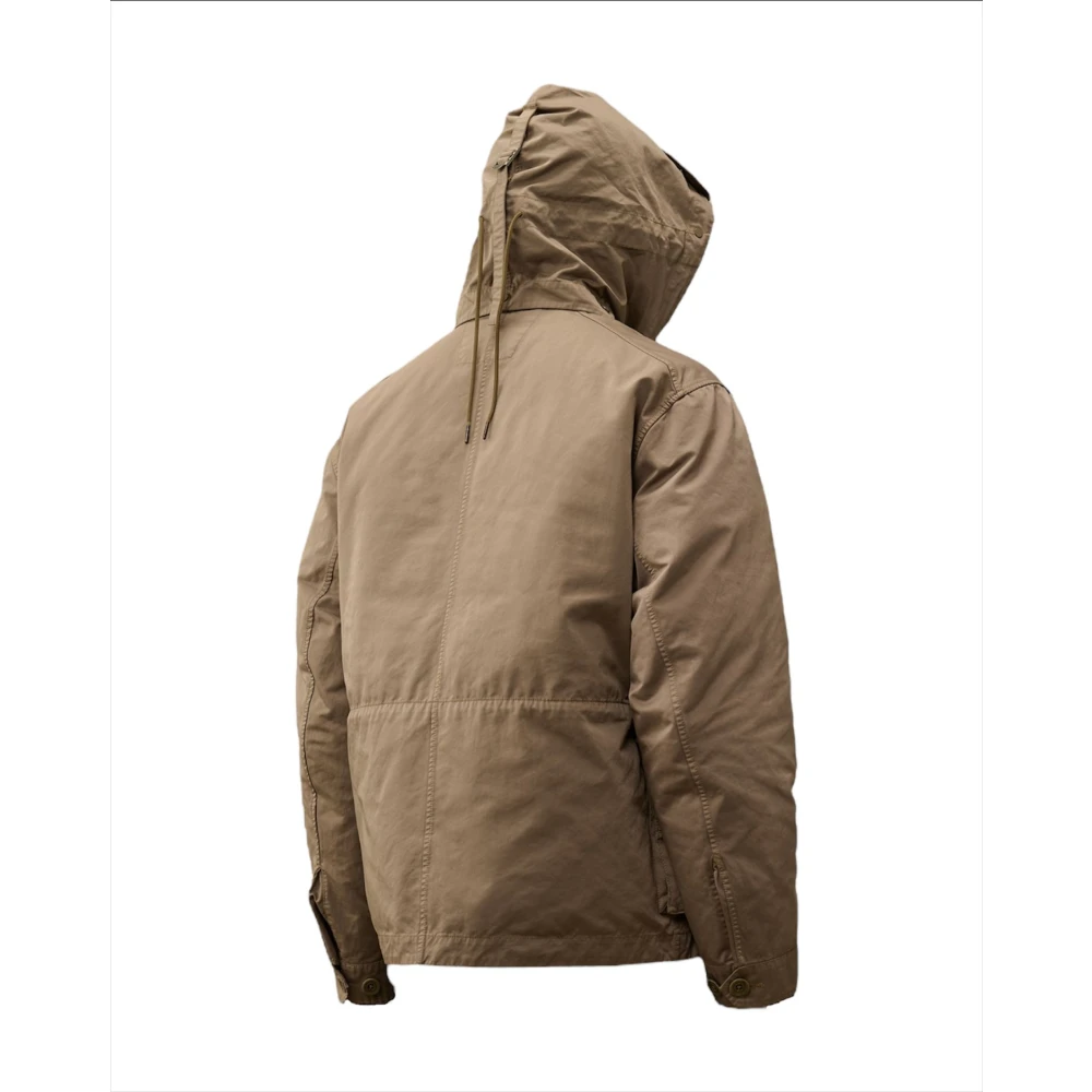C.P. Company Jas met hoge kraag en capuchon Beige Heren