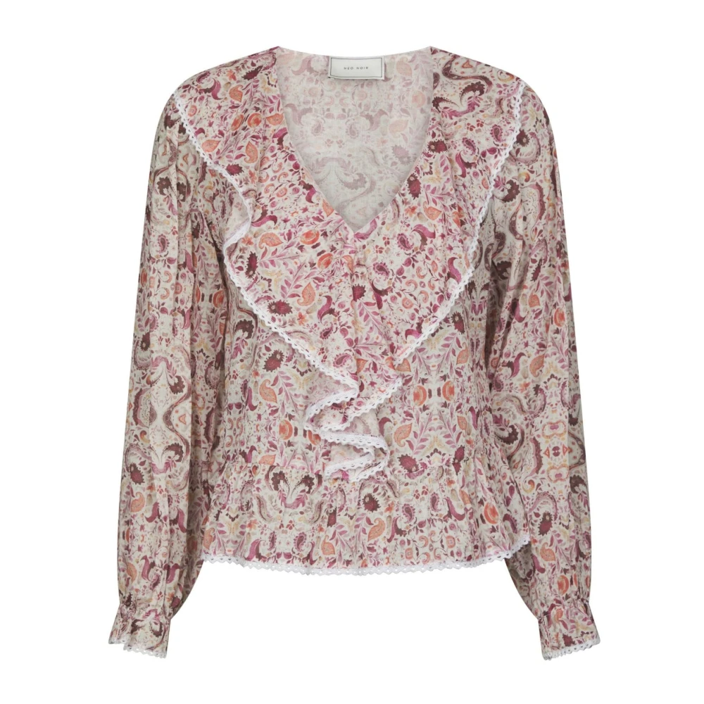 Neo Noir Pink Blouses, Female, L, Blouses