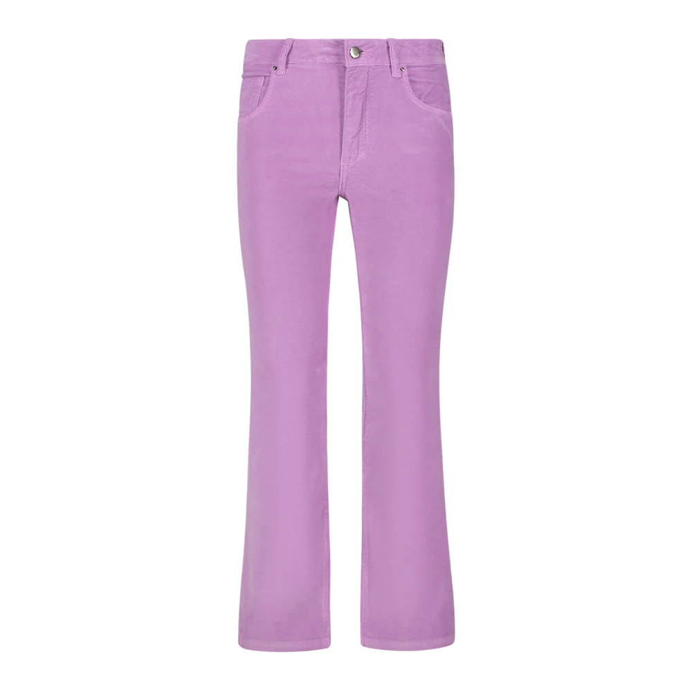 Re-Hash Geknipte katoenen broek voor vrouwen Purple Dames