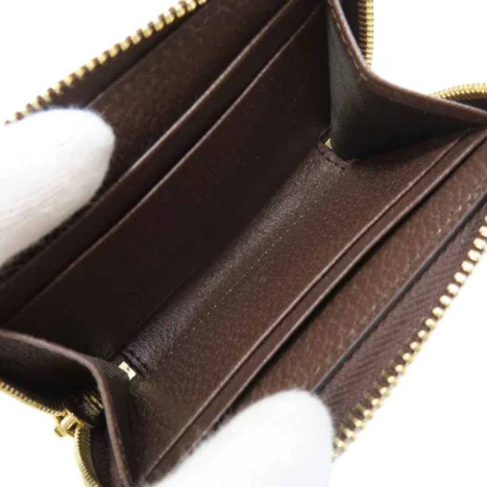 Gucci Vintage Pre-owned Plastic wallets Brown Dames