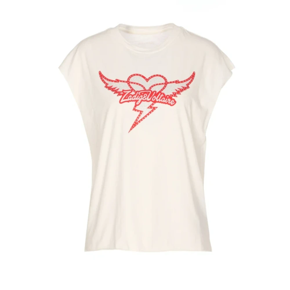 Zadig & Voltaire Women's Beige T-Shirts, S, Judo