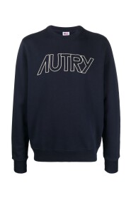 Marineblauer Baumwollpullover für Herren