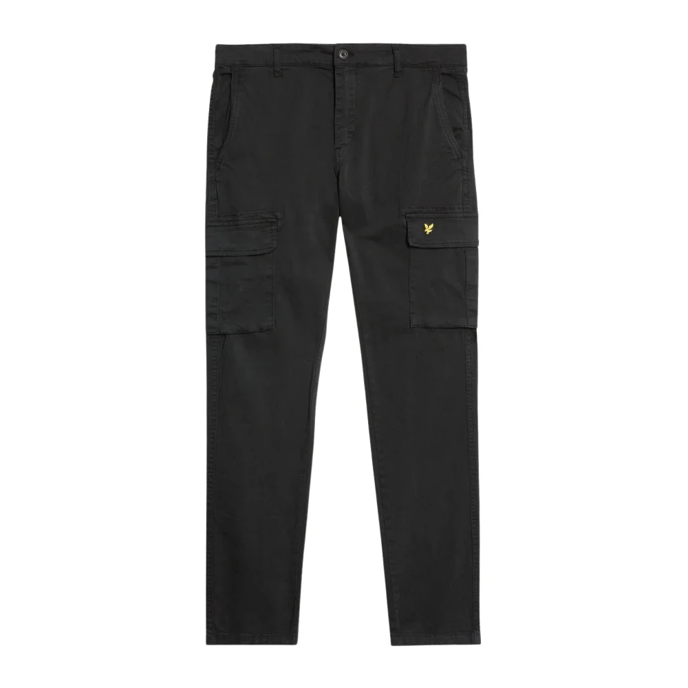 Lyle & Scott Cargo Broek Zwart Rechte Snit Black Heren