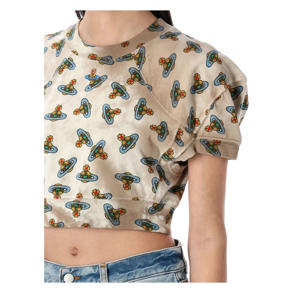 Vivienne Westwood Orbit Voetbal Crop Top Multicolor Dames