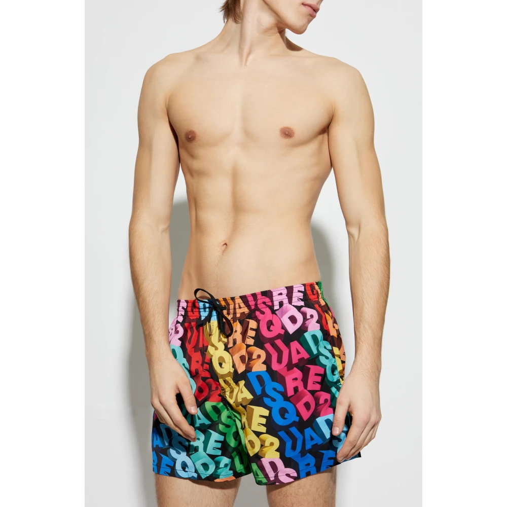 Dsquared2 Zwembroek met logo Multicolor Heren
