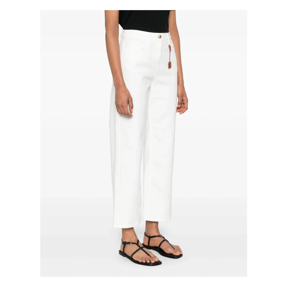 Elisabetta Franchi 360 Ivory Jeans White Dames