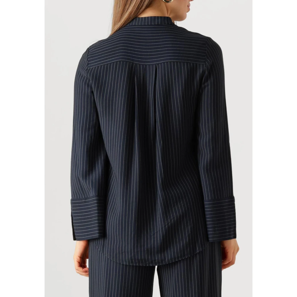 Modström Blauw Wit Gestreepte Isabelmd Blouse Blue Dames