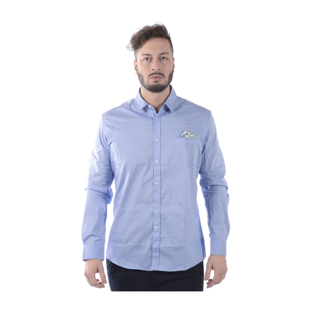 Daniele Alessandrini Zak Overhemd Blue Heren
