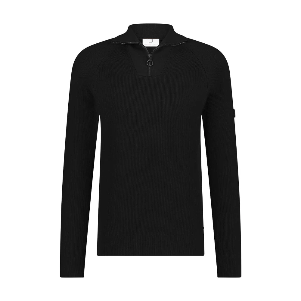 Born With Appetite Tias Halfzip Pullover Black Heren
