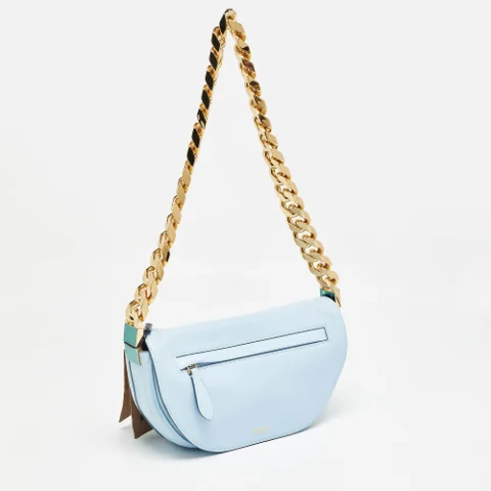 Burberry Vintage Pre-owned Leather shoulder-bags Blue Dames